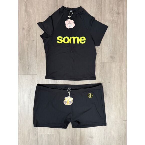 BODY X LATTO Set – Top 2X, Bottoms 4X BRAND NEW (YELLOW, BLACK) - Picture 1 of 2